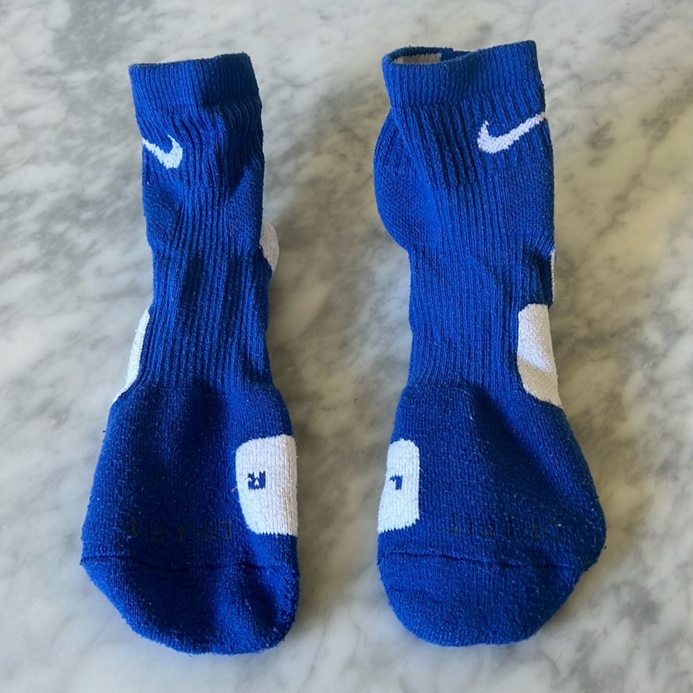Nike Elite Quarter-Length Royal Blue Basketball Socks. Size M. Great condition.